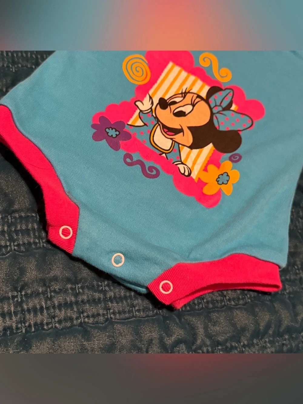 Vintage Disney Babies Minnie Mouse Onesie Newborn – Hong Kong Tag, 80s/90s